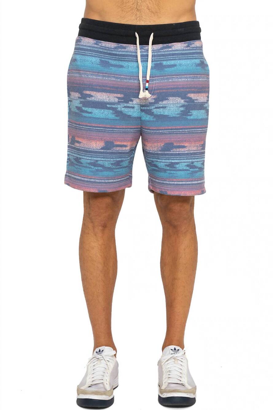 NEW SOL ANGELES men's madrugada short in blue multi